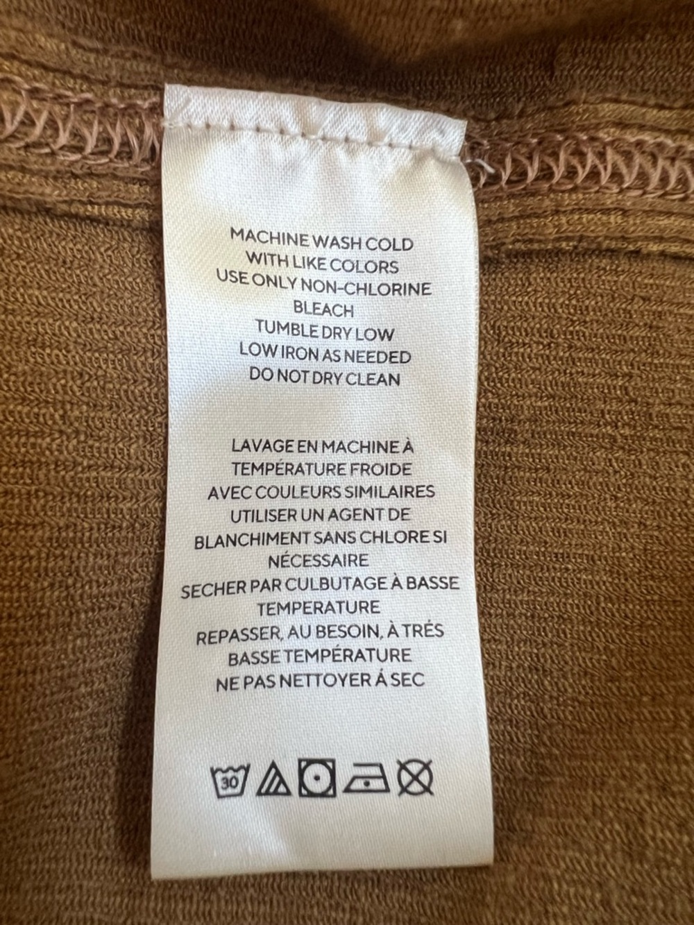 We Button-Front Ribbed Long Cardigan in Brown - Picture 5 of 10